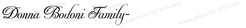 Donna Bodoni Family字体转换